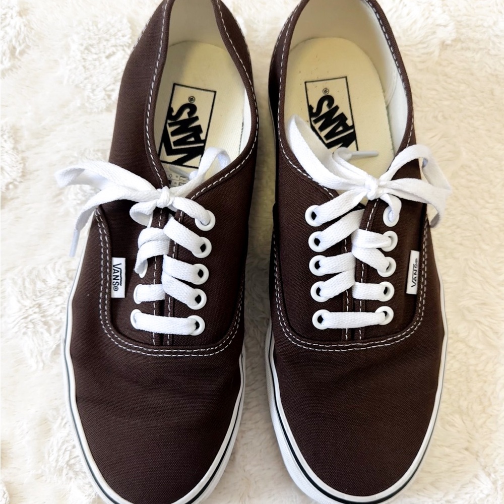 dark brown vans